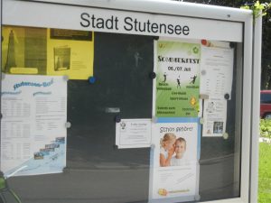 Plakataushang meinstutensee.de