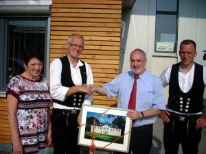 Margit Breyer, Reinhard Breyer (Geschäftsführer), Oberbürgermeister Klaus Demal und Sohn Joachim Breyer