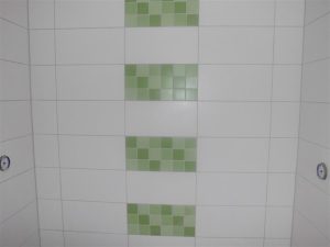 Die neu gestalteten Duschkabinen
