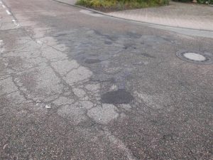 Große Straßenschäden im Bereich  Heidelbergerring, Mannheimer-  und Karlsruher Straße