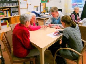 Besuch Schüler im Haus Edelberg