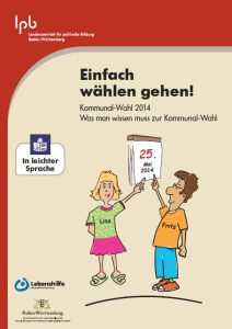 Einfach wählen gehen