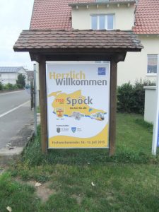 Begrüßungsschild Spöck