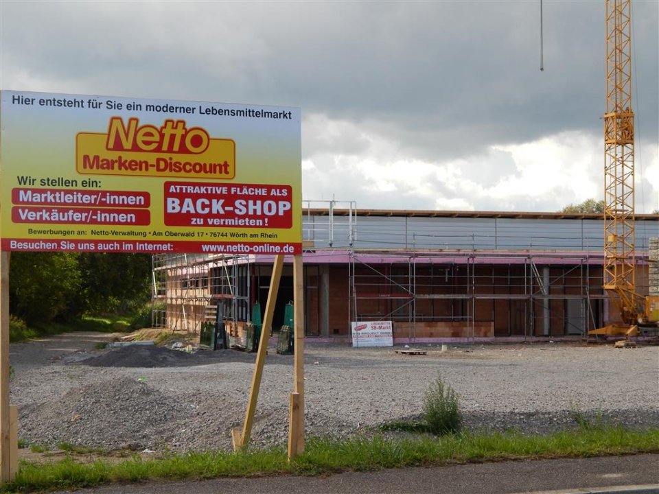 30. August 2014, Foto: Martin Strohal "Netto" sucht Personal