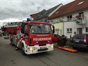 Kellerbrand in Spöck