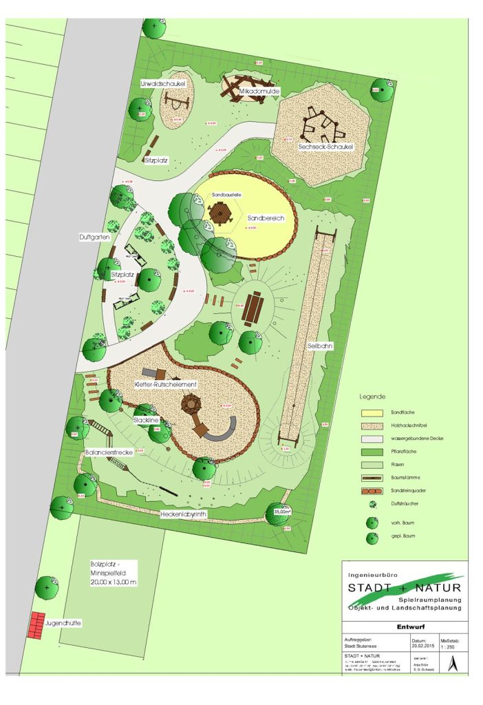Plan Spielplatz Friedrichstal