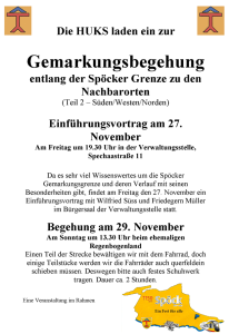 Gemarkungsbegehung Spöck
