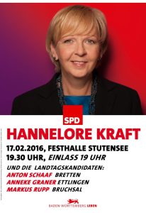 Hannelore Kraft-Plakat