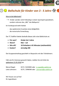 TC Staffort Flyer Ballschule