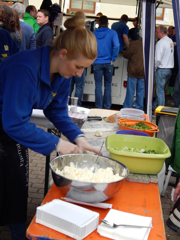 Zubereitung der Rahmflecken