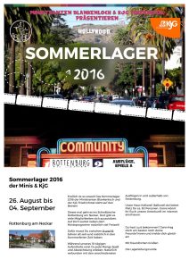 Plakat mit Zusatz