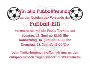 Public Viewing Fußball EM