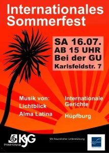 Flyer Internationales Sommerfest