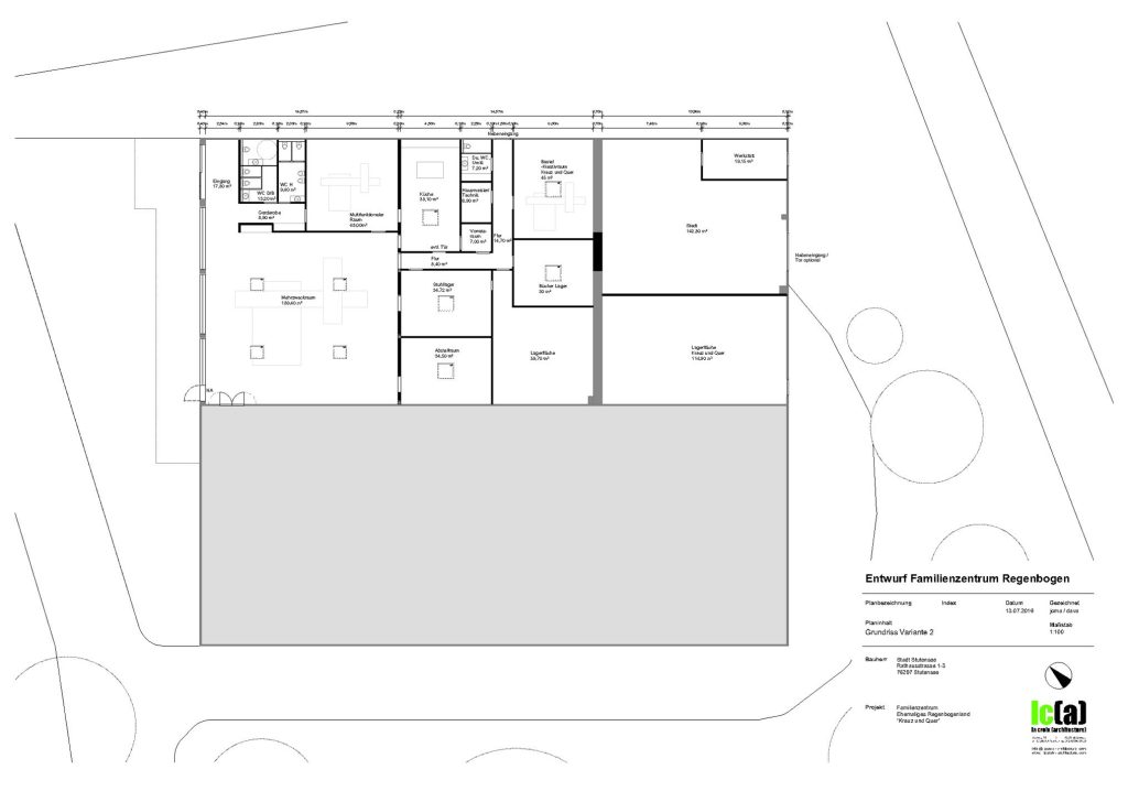 Entwurf Begegnungszentrum Spöck