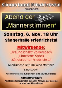 Abend der "Männerstimmen"
