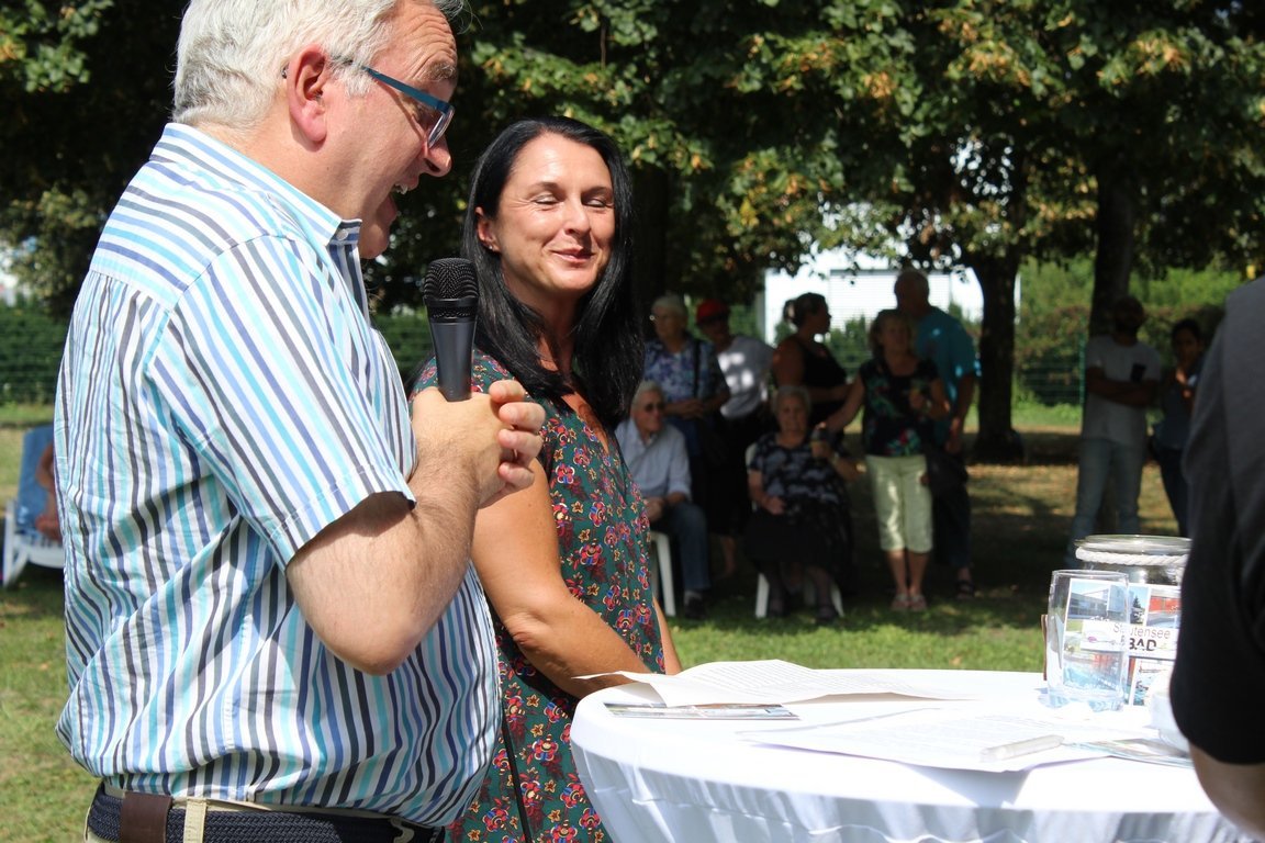 Pfarrer Lothar Eisele, Erste Bürgermeisterin Sylvia Tröger