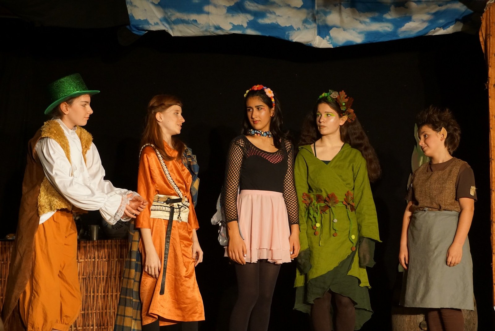 Kobold, Druidin, Blumenfee, Waldelfe und Hausgeist