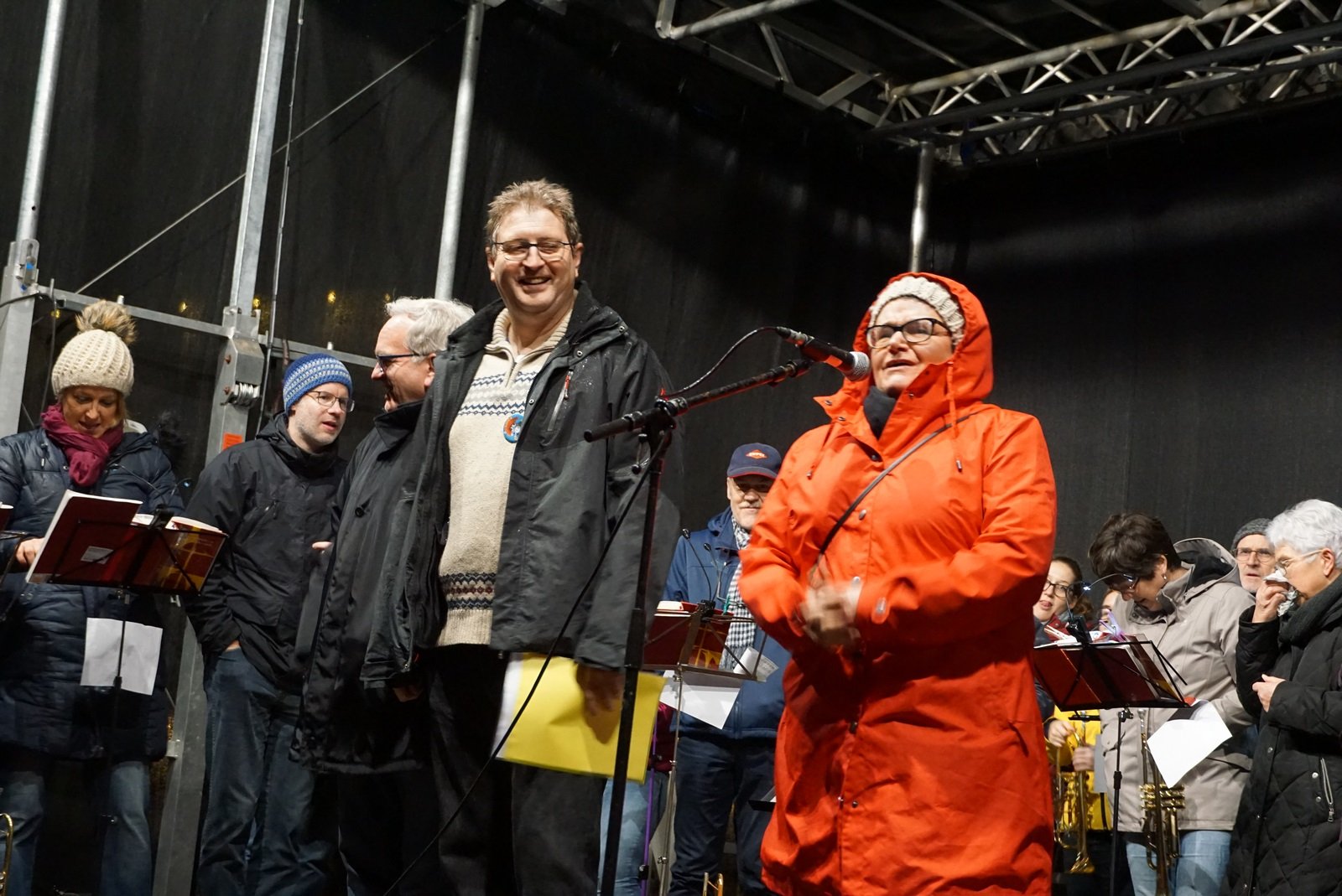 Ortsvorsteher Manfred Beimel, Oberbürgermeisterin Petra Becker