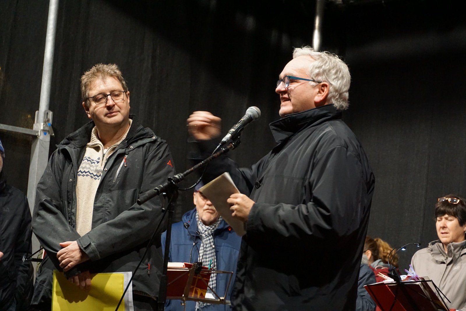 Ortsvorsteher Manfred Beimel, Pfarrer Lothar Eisele