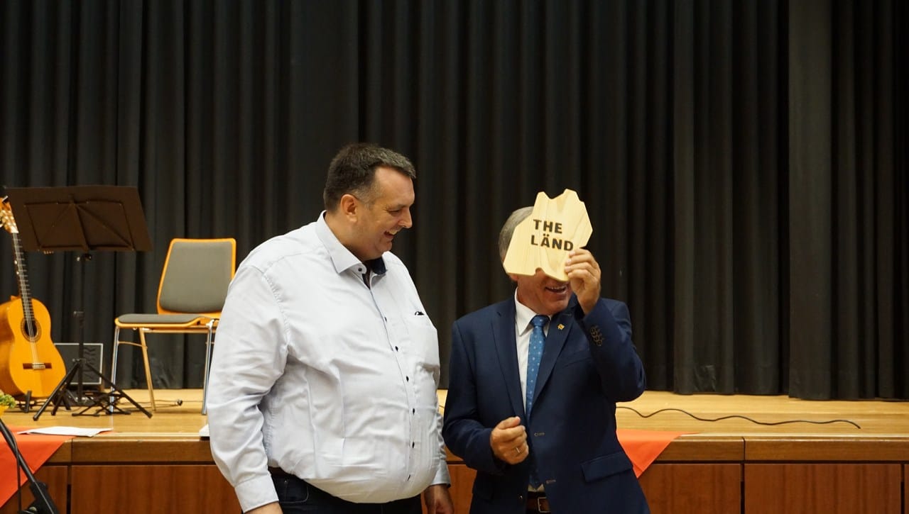 Ansgar Mayr (MdL) mit Edgar Geißler