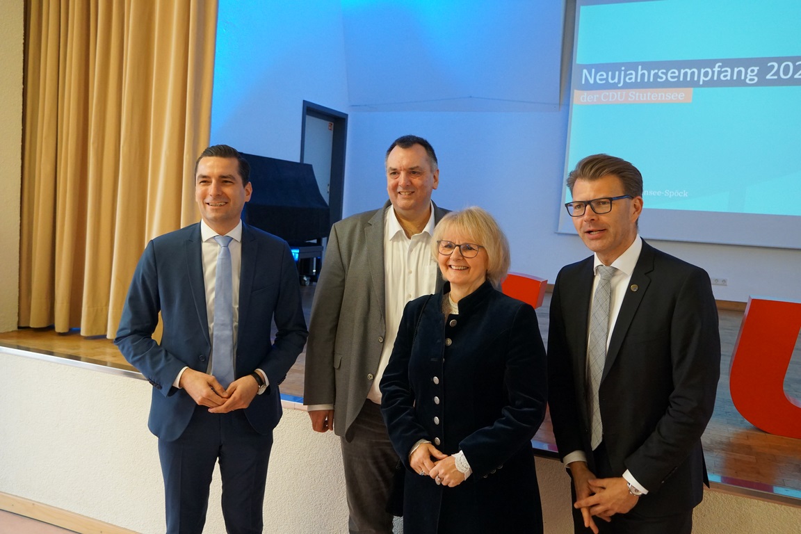 Nicolas Zippelius (MdB), Ansgar Mayr (MdL), Jutta Belstler (CDU Walzbachtal), Daniel Caspary (MdEP)