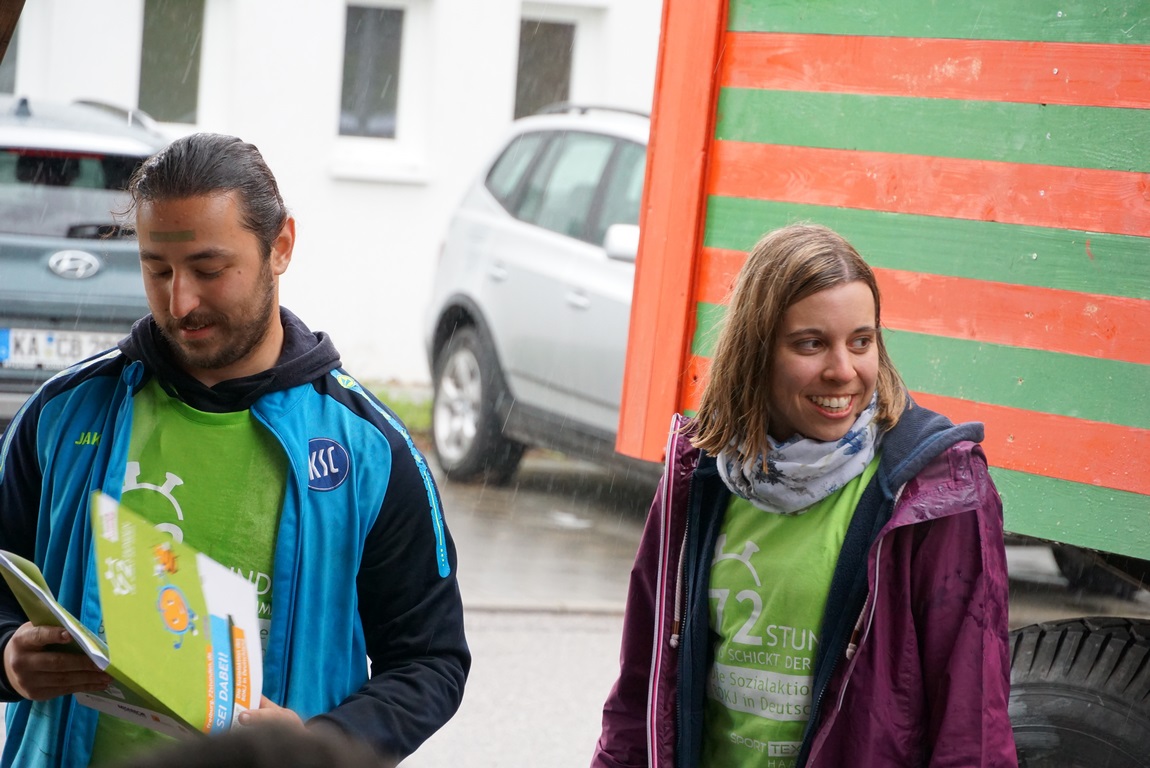 Fabio Merli und Tanja Schlotter (Organisation)