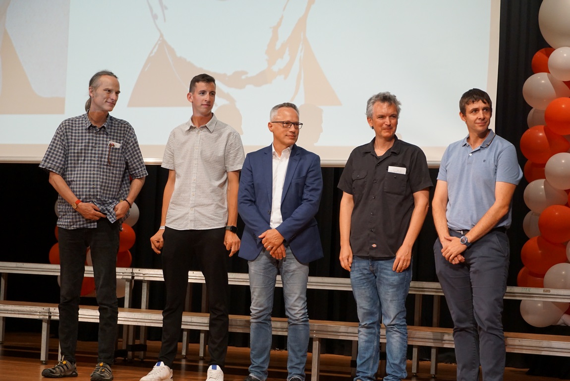 Ehrung für die Organisatoren
