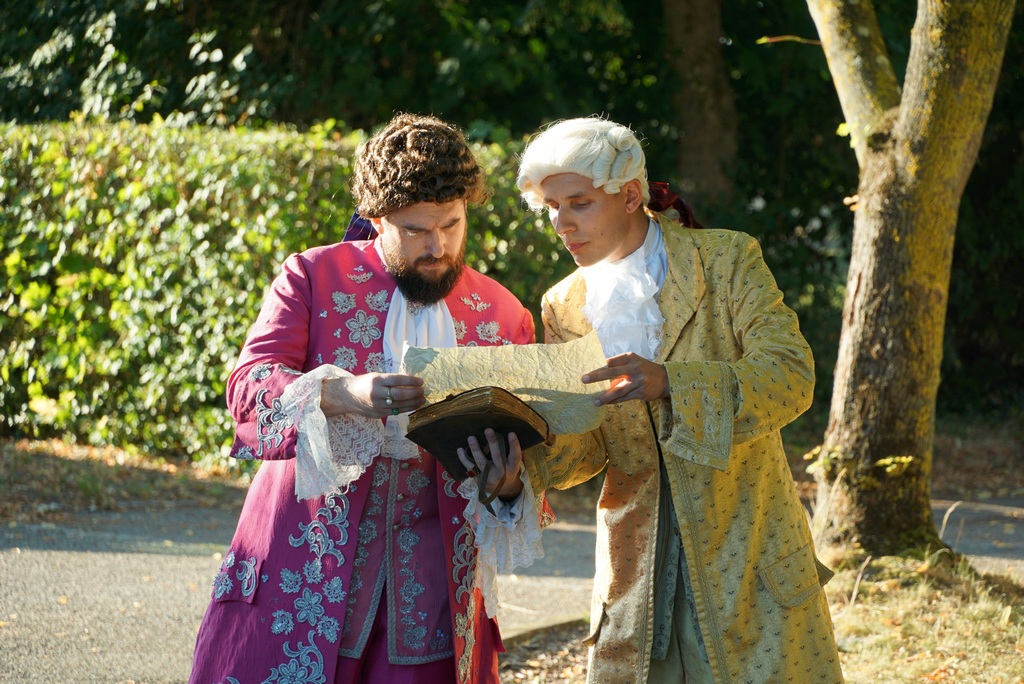 Markgraf Karl Friedrich und Architekt Retti (Simon Stein, Kevin Horvatitsch)
