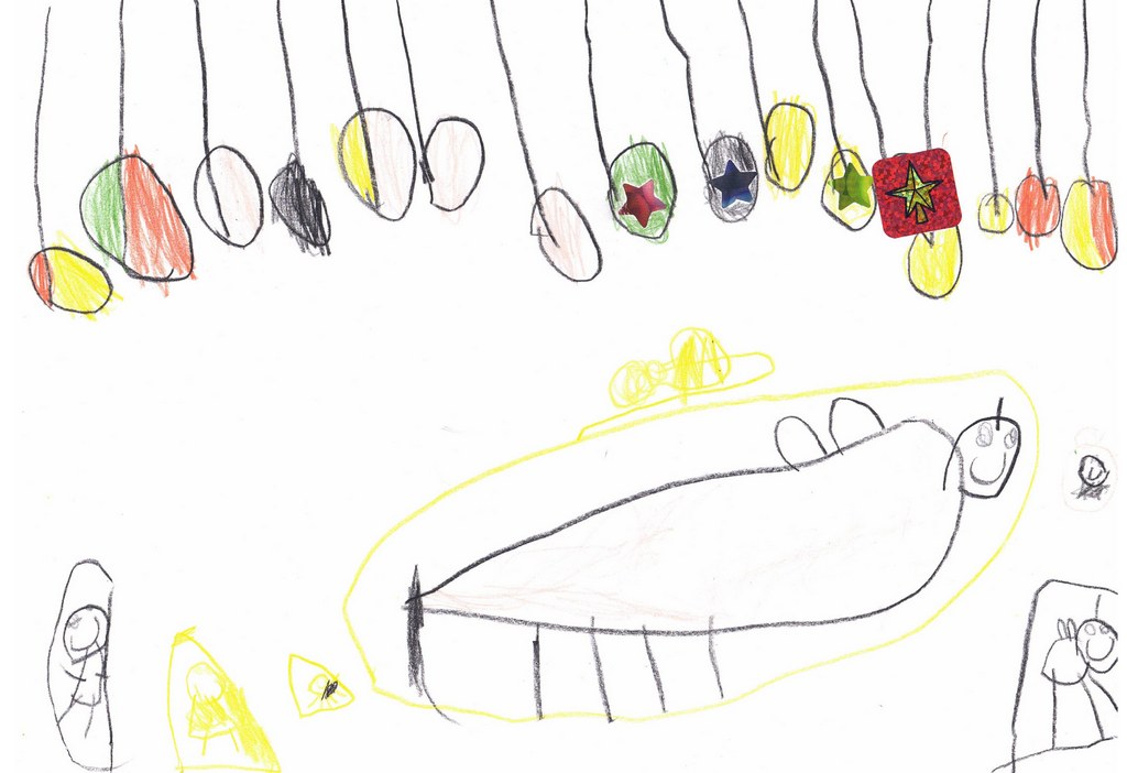 6 Gechenke und eine Wimpelkette (Kita Regenbogen)