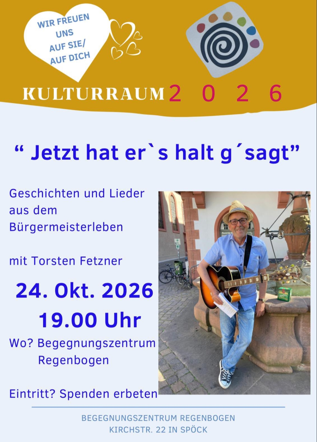 Flyer für Jetzt hat er`s halt g