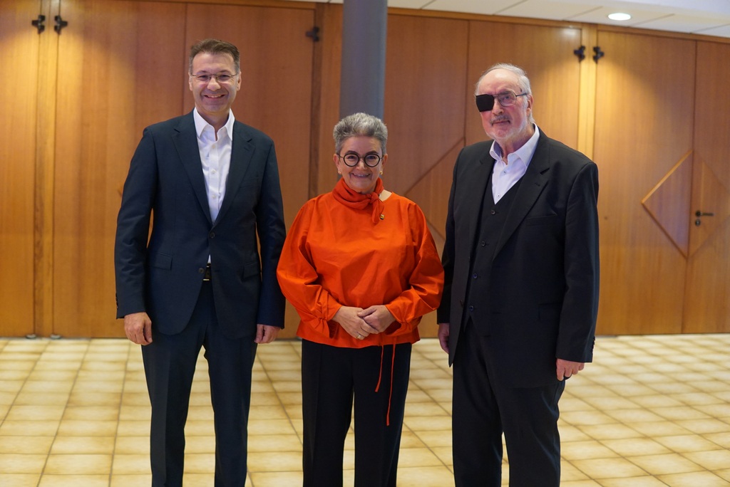 Stutenseer Oberbürgermeister Frank Burkard, Petra Becker, Klaus Demal