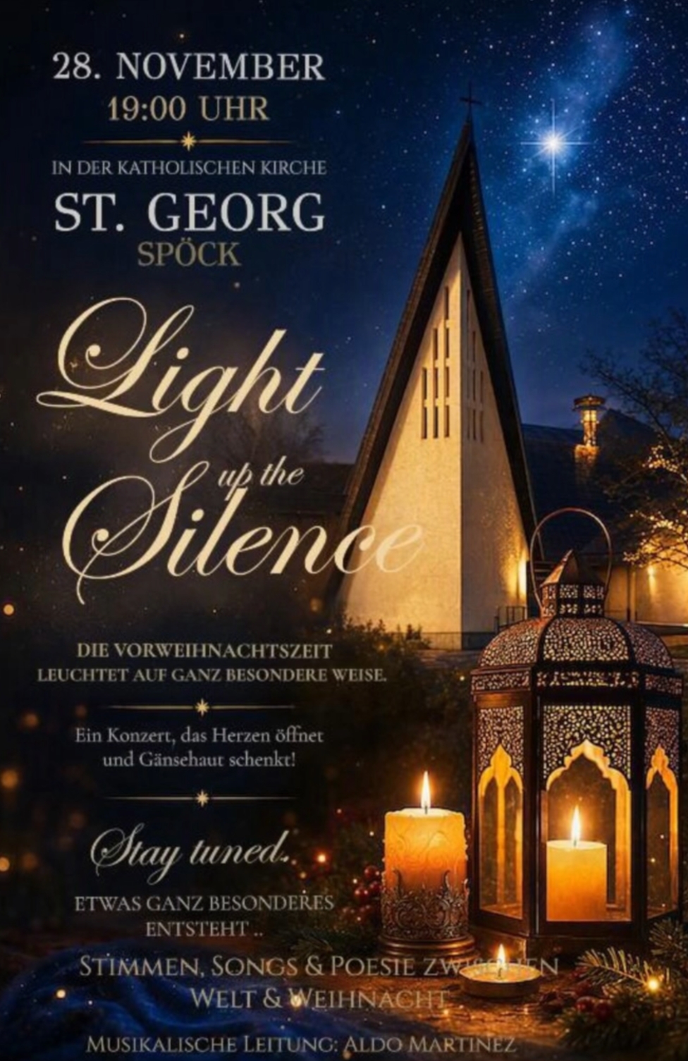 Flyer für Light up the Silence